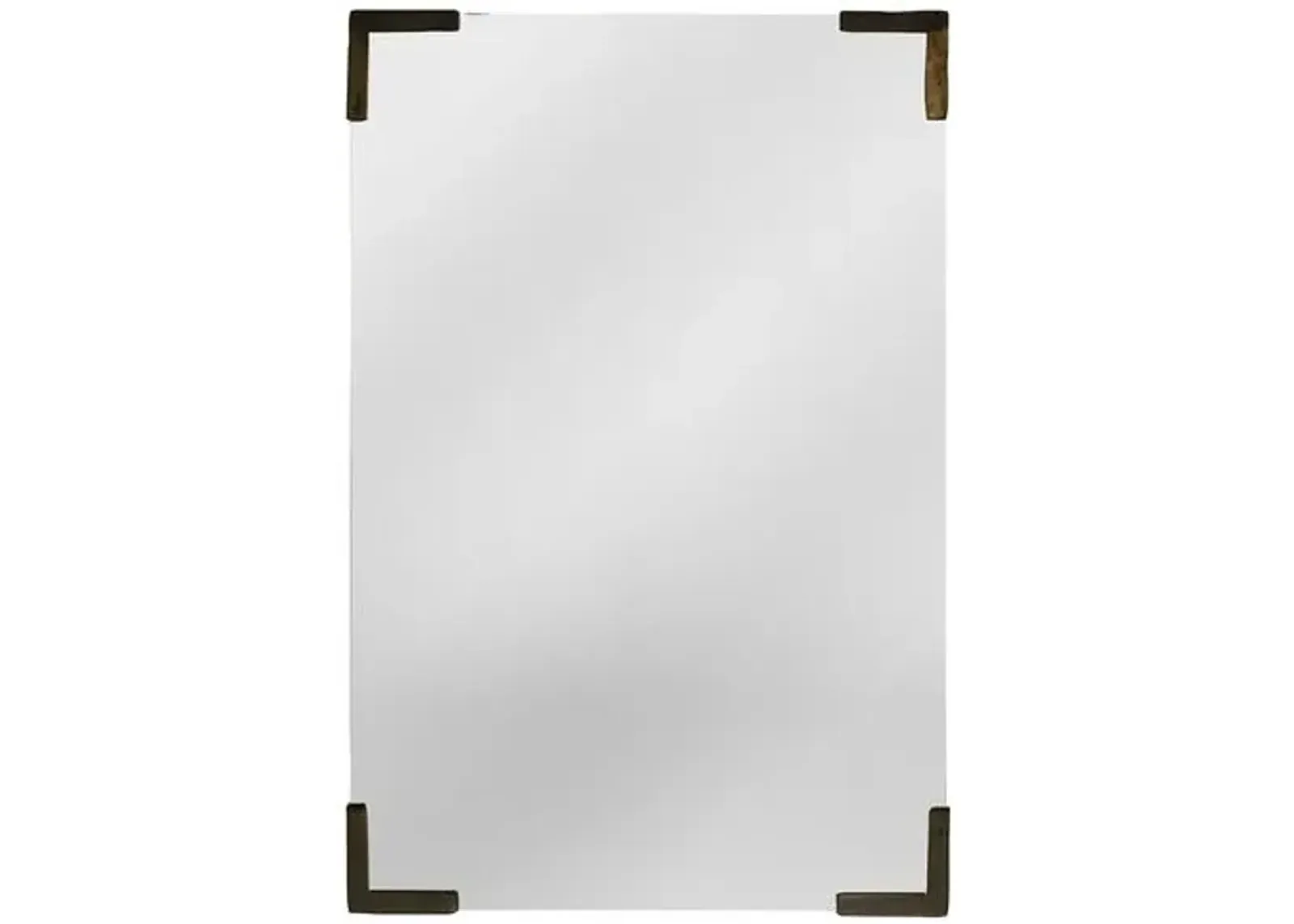 Roth Wall Mirror - Antiqued Brass - Gabby