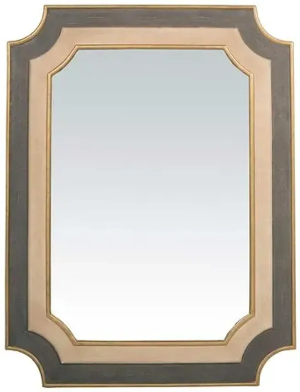 Yardley Oversized Wall Mirror - Antiqued Gold - Gabby