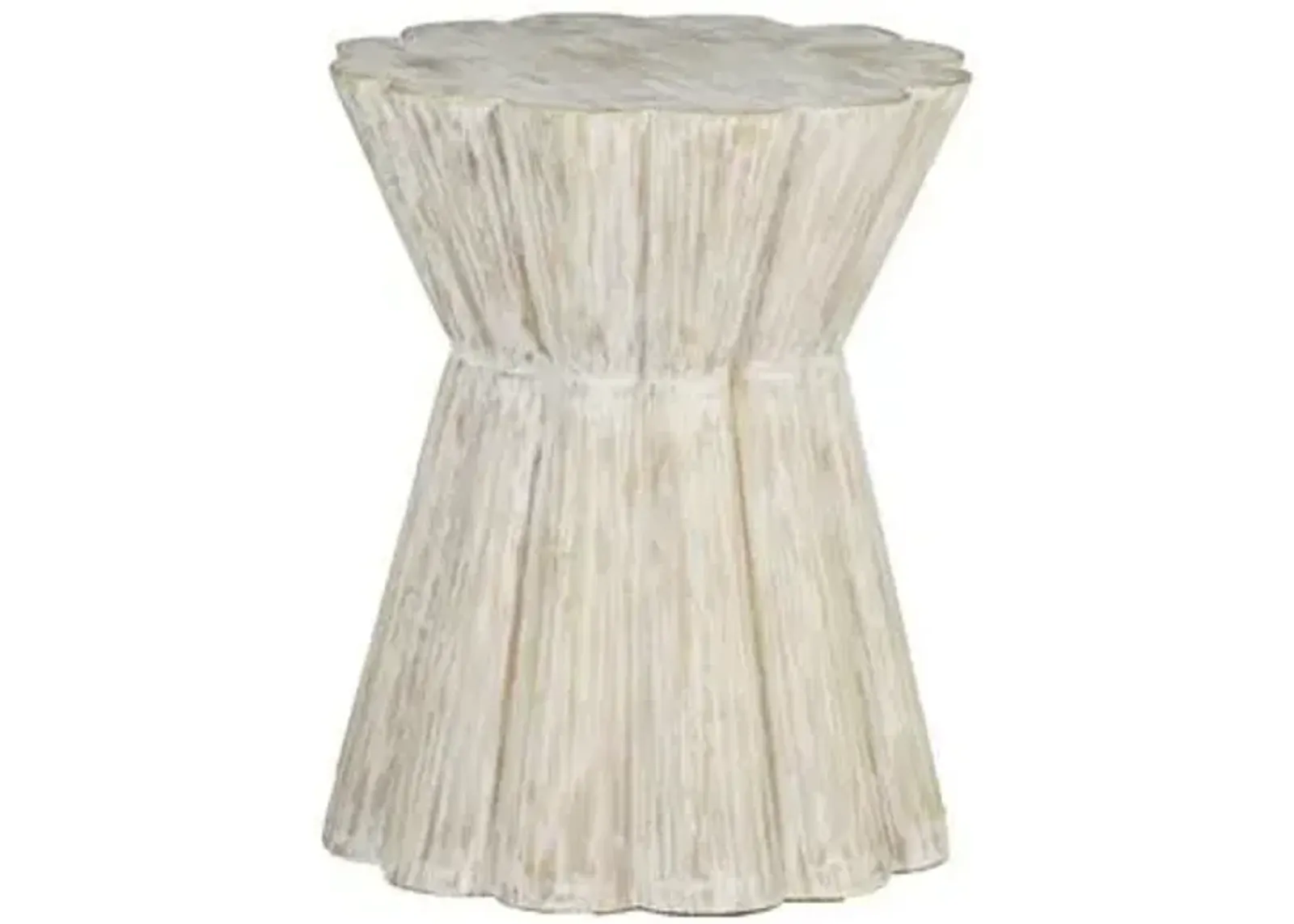 Annie Side Table - Whitewash - Gabby - Ivory