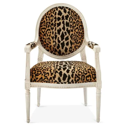 Darcy Armchair - Leopard - Handcrafted - Black