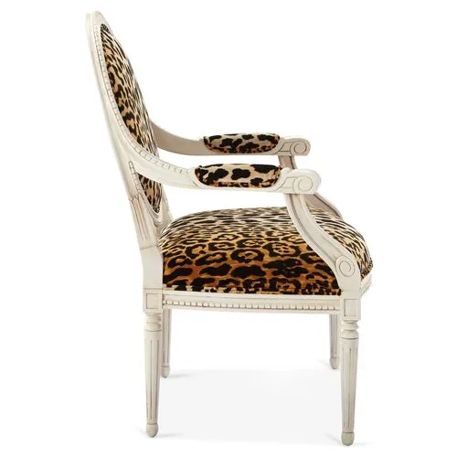 Darcy Armchair - Leopard - Handcrafted - Black