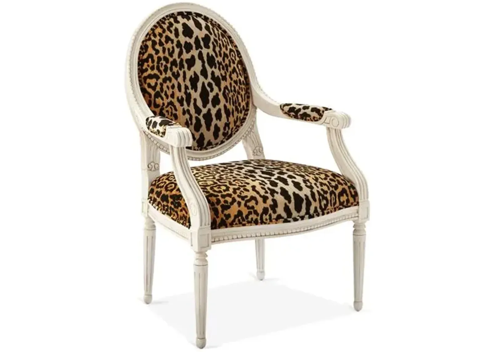 Darcy Armchair - Leopard - Handcrafted - Black