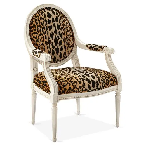 Darcy Armchair - Leopard - Handcrafted - Black