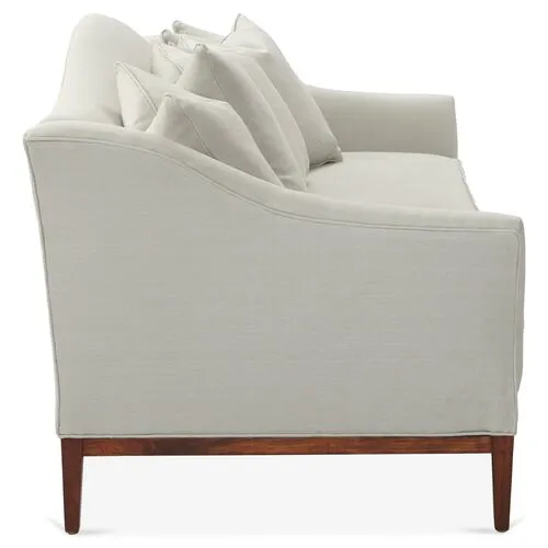 Eloise Camelback Sofa - Sea Glass Linen