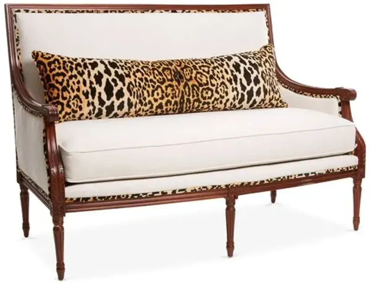 James Settee - Leopard/Ivory Crypton