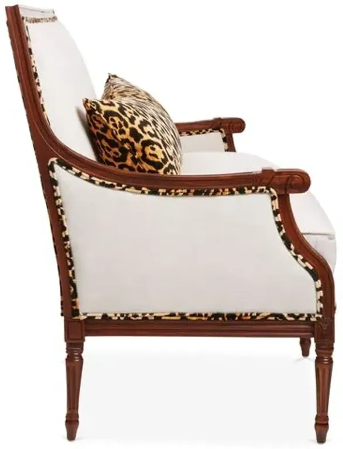 James Settee - Leopard/Ivory Crypton