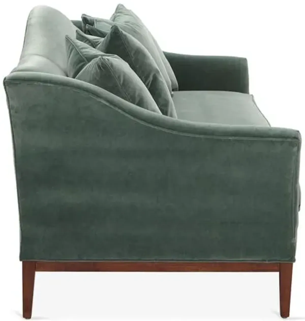 Eloise Camelback Sofa - Jade Velvet