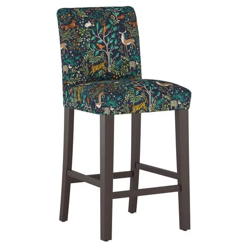 Shannon Barstool - Garden - Handcrafted - Blue