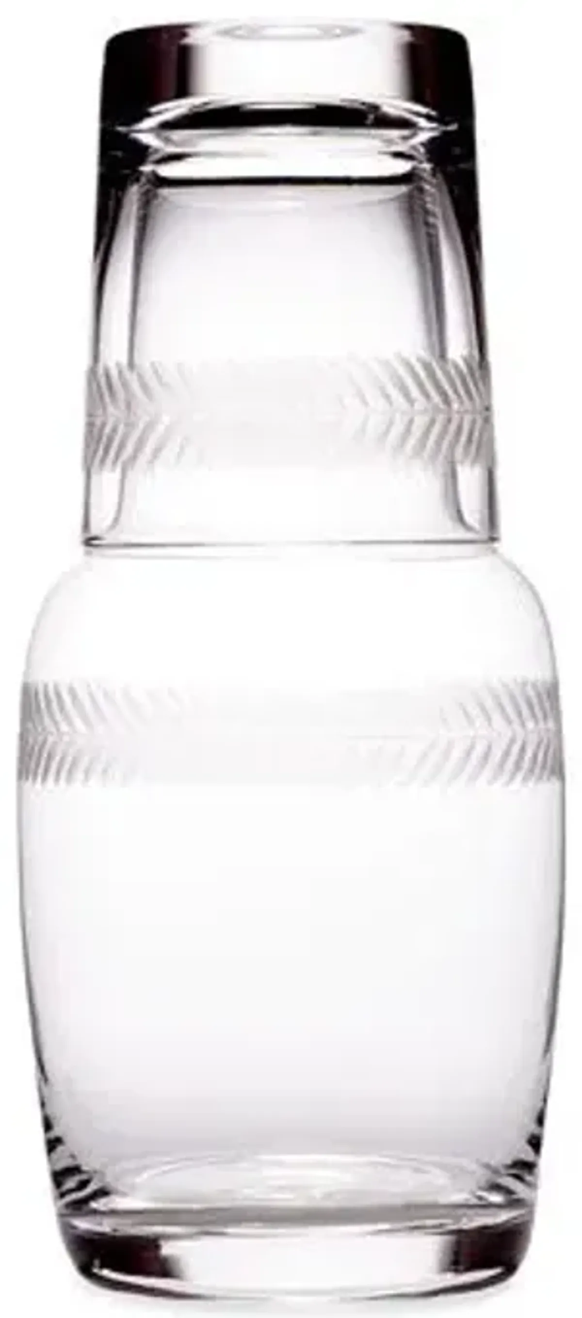 Asst. of 2 Laurel Carafe & Glass - Clear