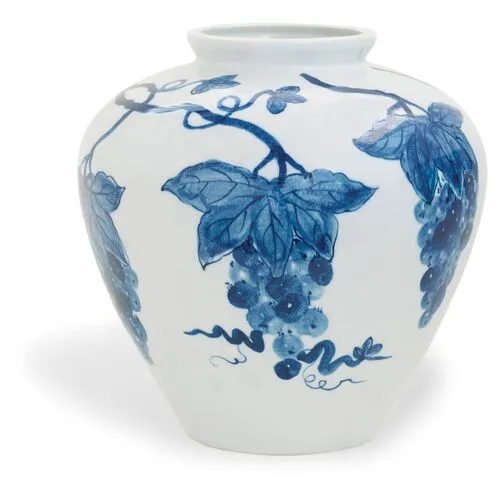 15" Napa Vase - Blue/White - Port 68