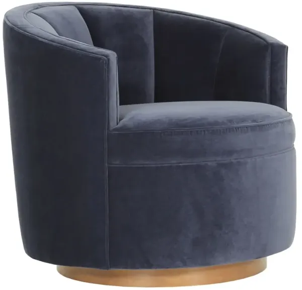 Jackie Swivel Chair, Velvet