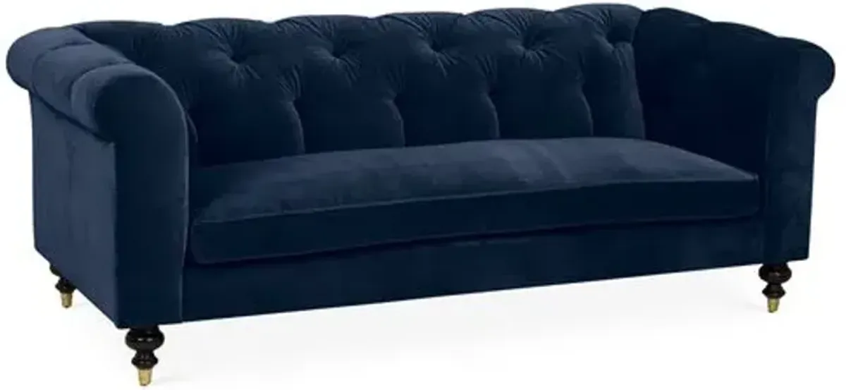 Dexter 92" Tufted Chesterfield Sofa - Velvet - Kim Salmela - Handcrafted