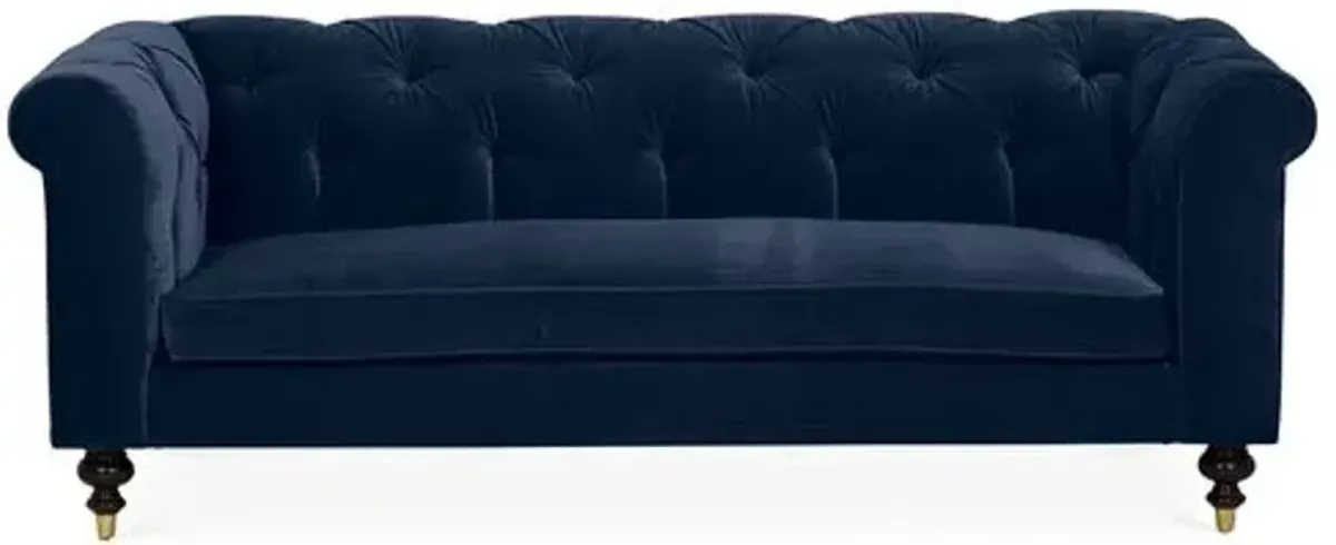 Dexter 92" Tufted Chesterfield Sofa - Velvet - Kim Salmela - Handcrafted