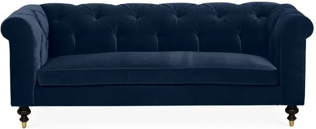 Dexter 92" Tufted Chesterfield Sofa, Velvet