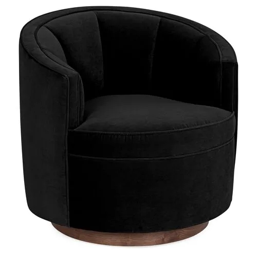 Jackie Swivel Chair - Velvet - Kim Salmela - Handcrafted