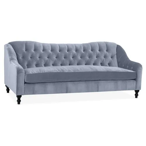 Waverly Tufted Sofa - Velvet - Kim Salmela - Handcrafted