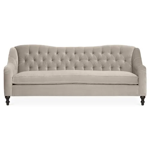 Waverly Tufted Sofa - Velvet - Kim Salmela - Handcrafted