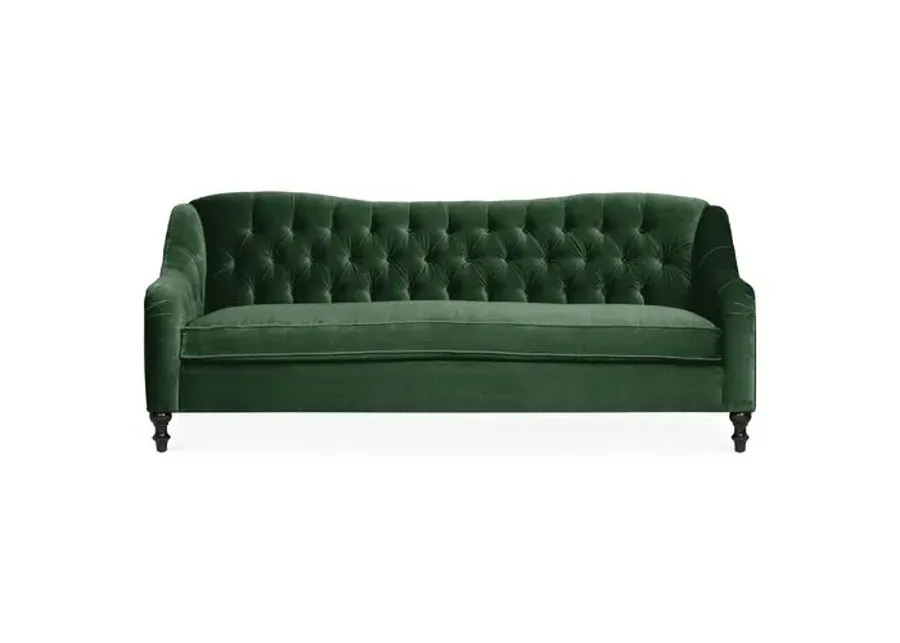 Waverly Tufted Sofa - Velvet - Kim Salmela - Handcrafted