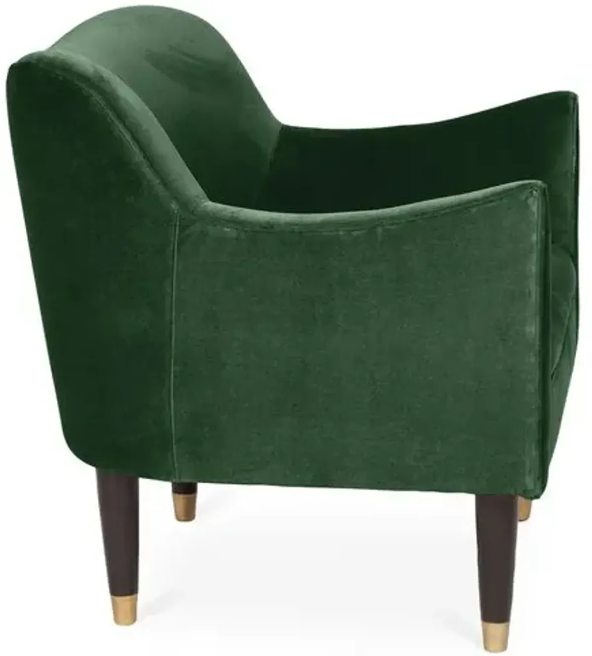 Alexander Accent Chair - Velvet - Kim Salmela - Handcrafted - Green, Comfortable, Durable, Velvet Upholstery