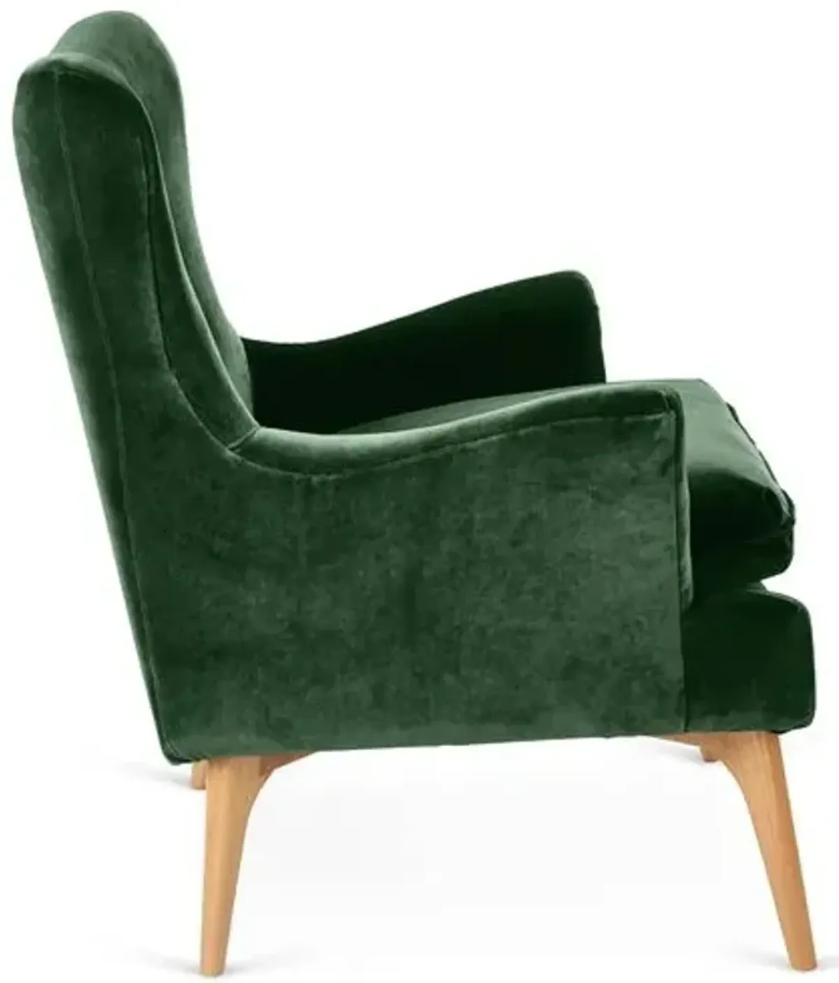 Sonja Accent Chair - Velvet - Kim Salmela - Handcrafted - Green, Comfortable, Durable