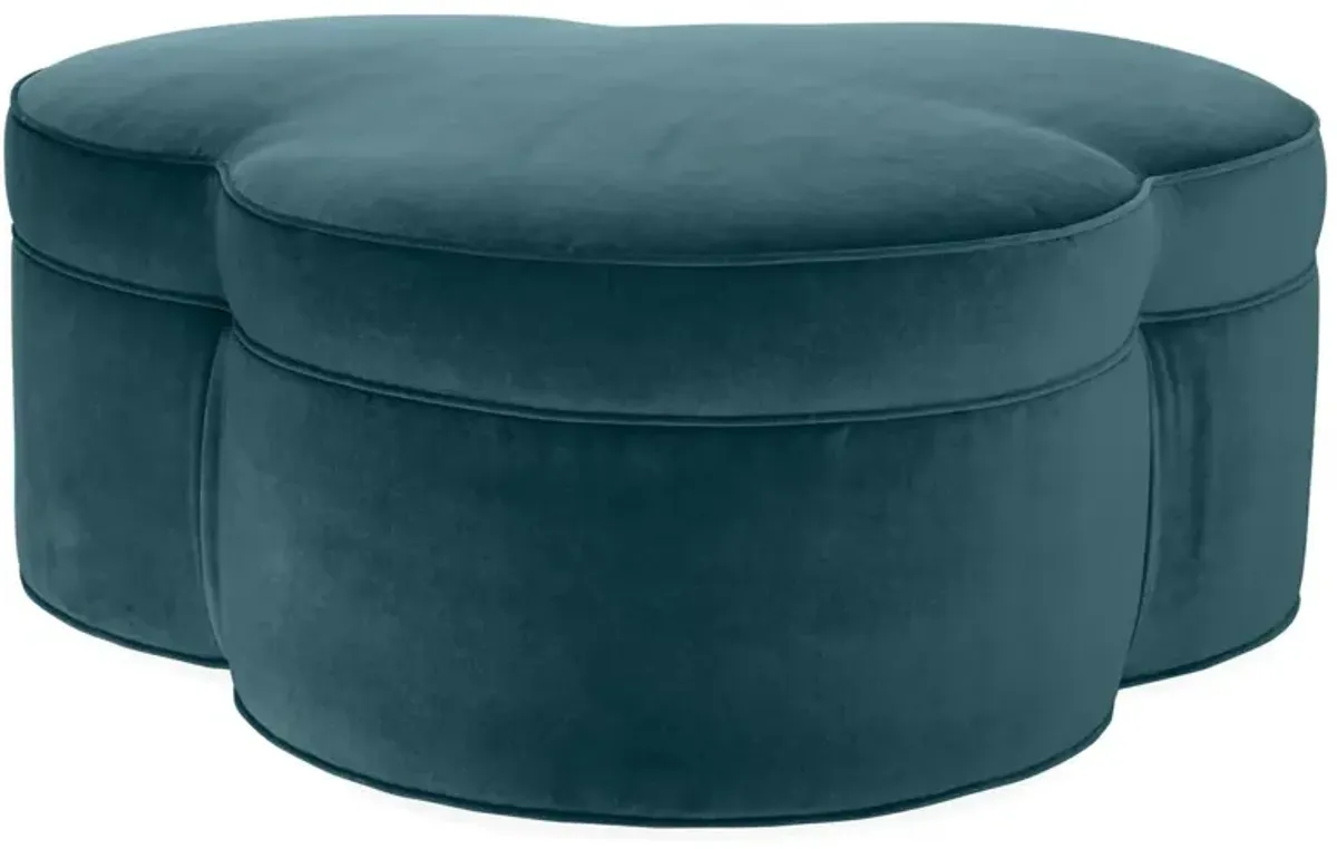 Portsmouth Upholstered Ottoman, Velvet