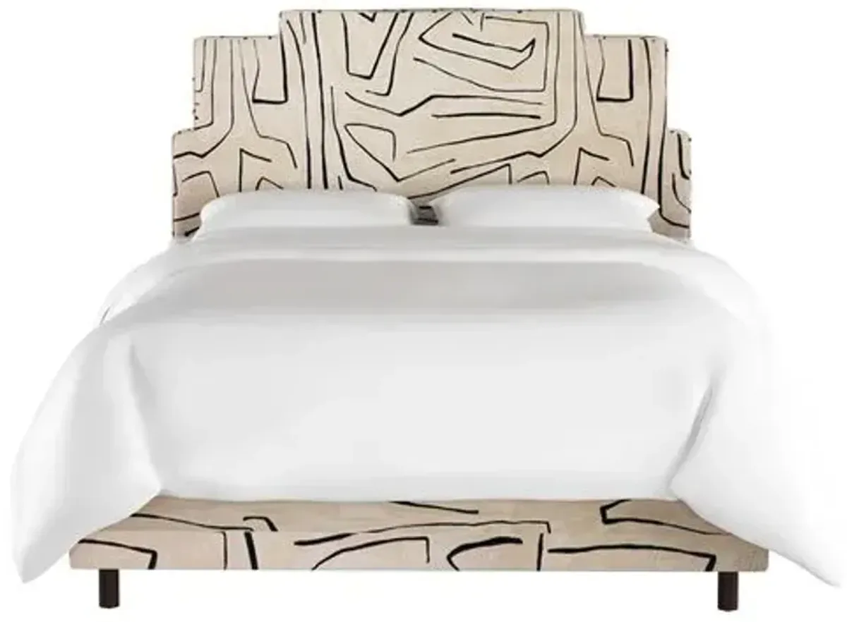 Paxton Bed - Sand/Black - Beige