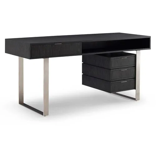 Palmer Desk - Mink - Brownstone Furniture - Black