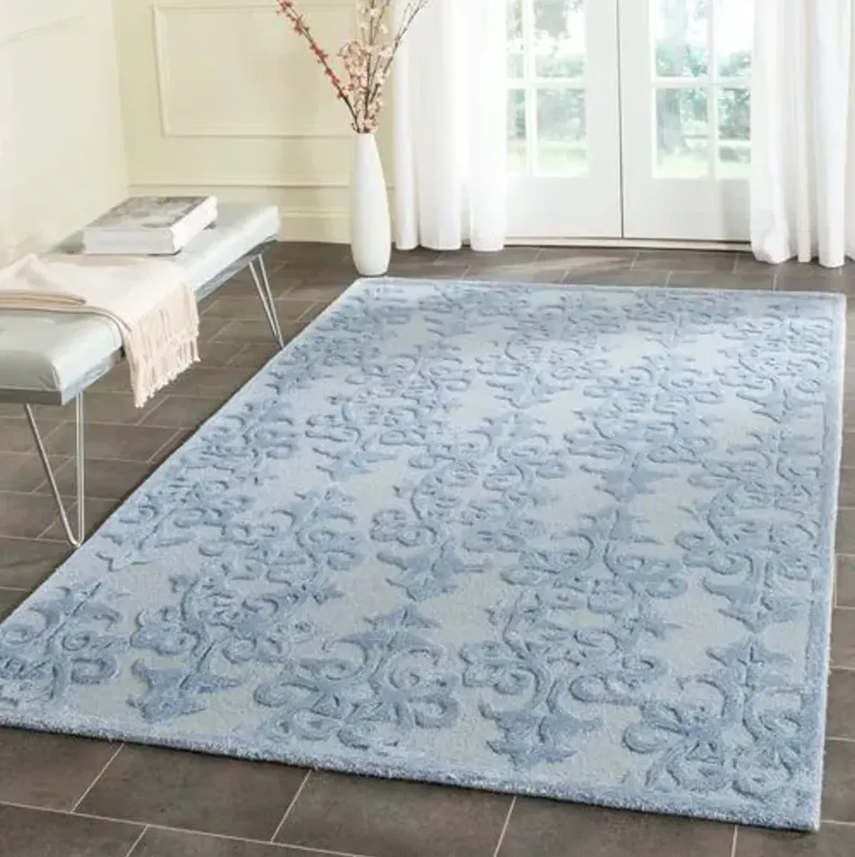 Bowmanville Rug - Blue - Blue