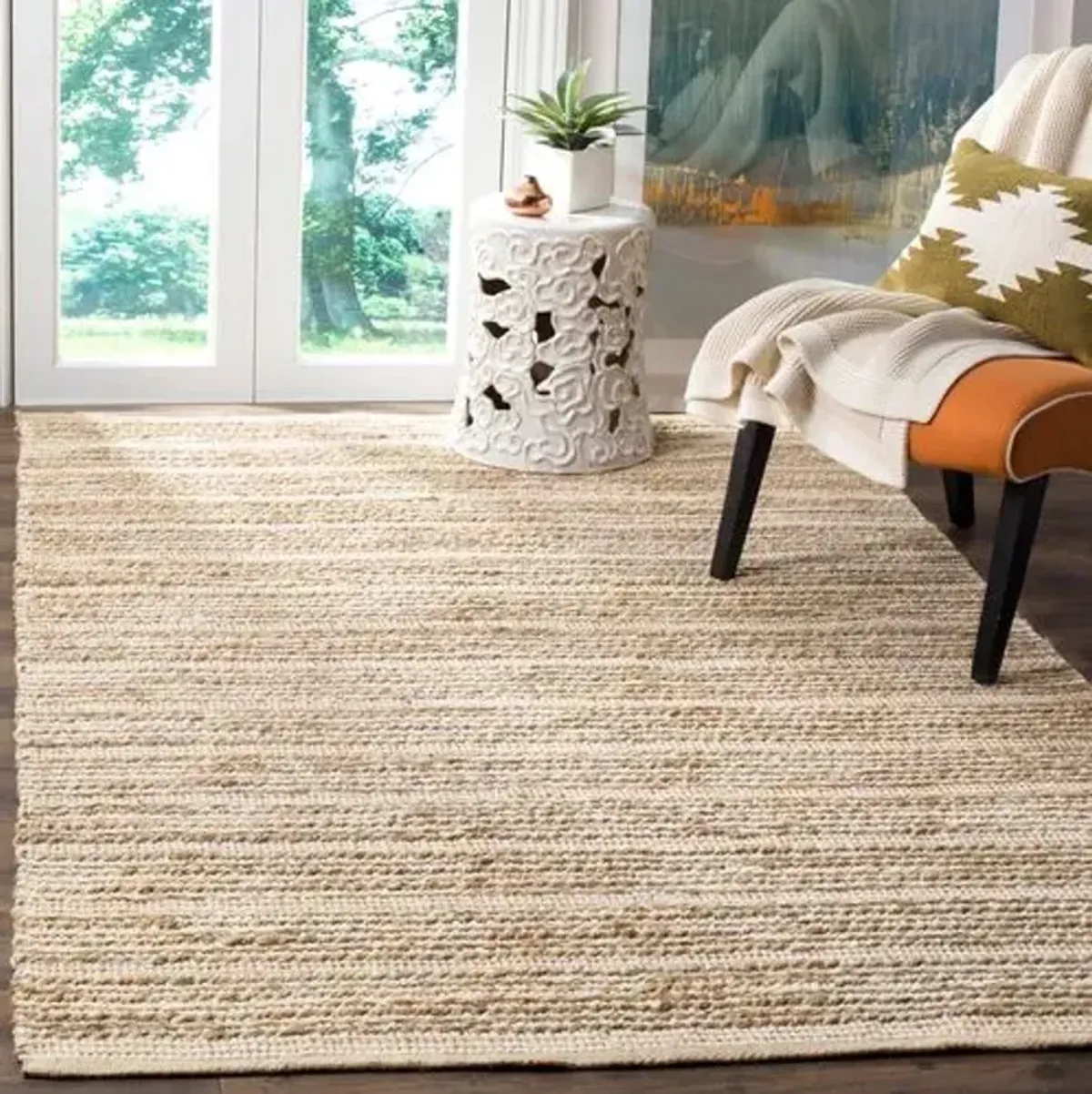 Artesian Jute Rug - Natural/Ivory - Beige - Beige