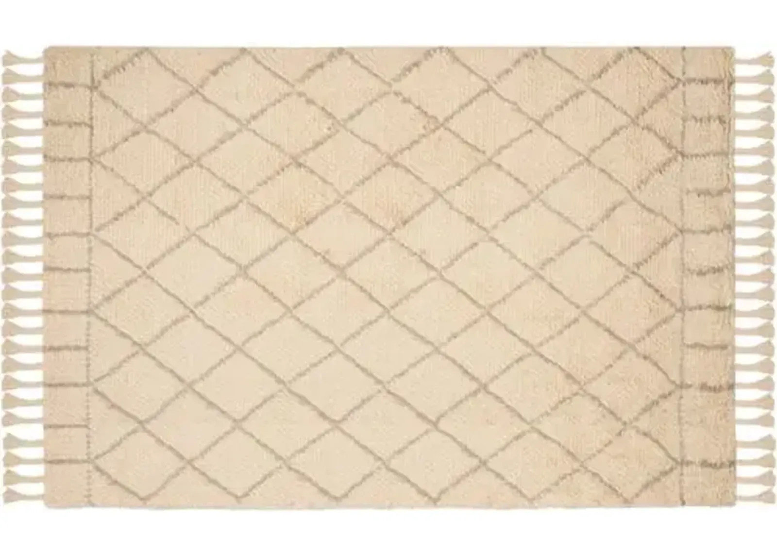 Hoyne Rug - Ivory/Light Gray - Beige - Beige