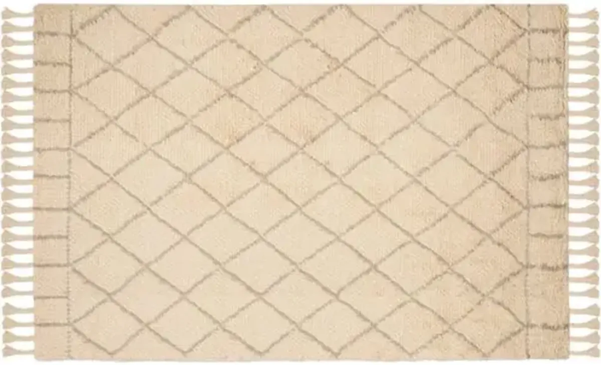 Hoyne Rug - Ivory/Light Gray - Beige - Beige