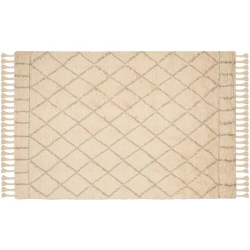 Hoyne Rug - Ivory/Light Gray - Beige - Beige