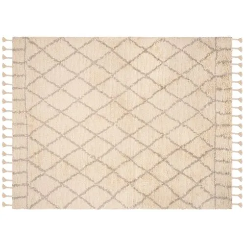 Hoyne Rug - Ivory/Light Gray - Beige - Beige