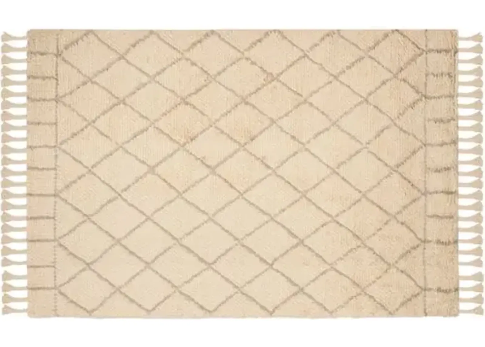 Hoyne Rug - Ivory/Light Gray - Beige - Beige