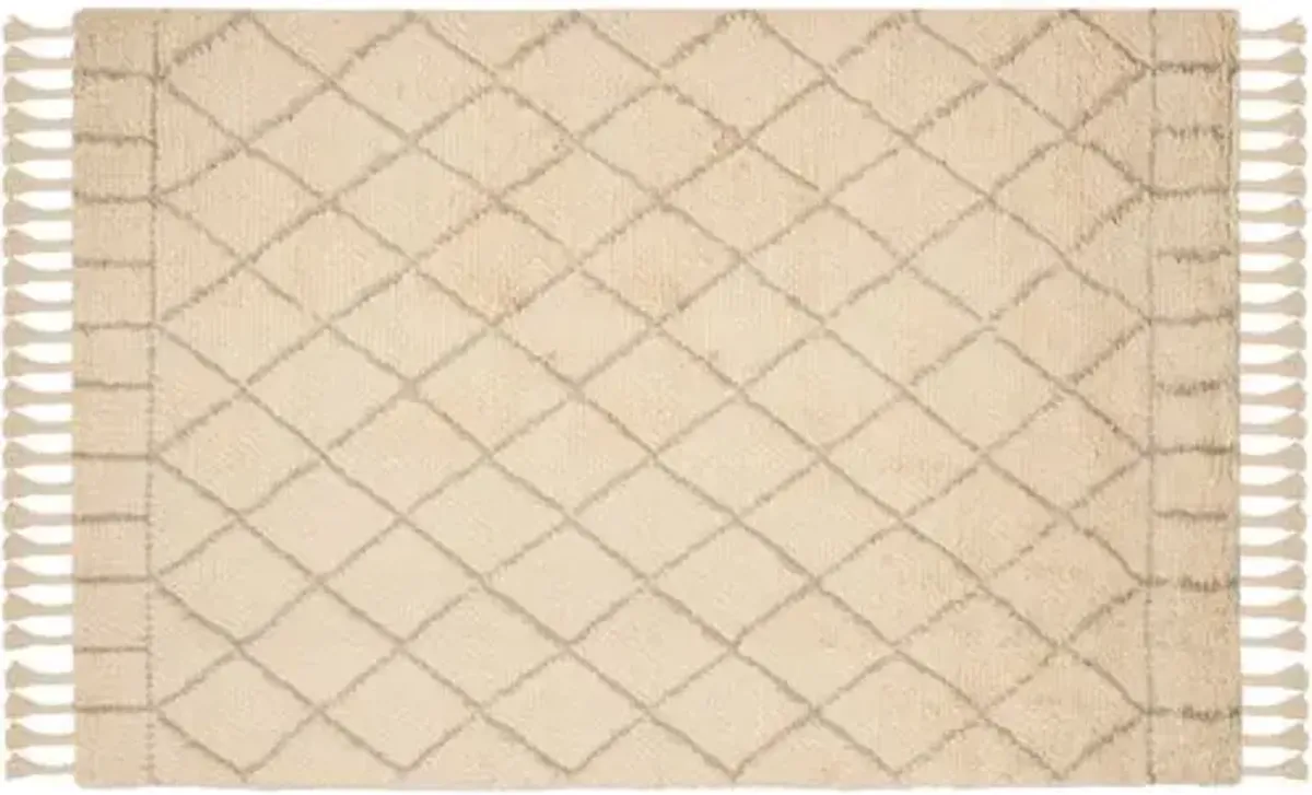 Hoyne Rug - Ivory/Light Gray - Beige - Beige