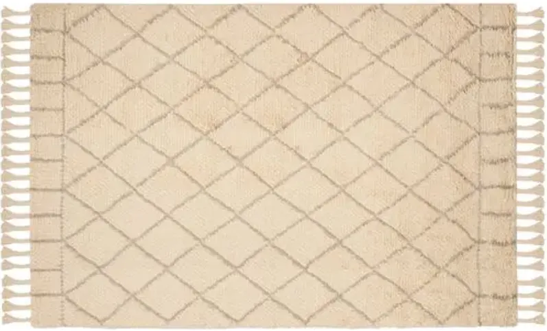 Hoyne Rug - Ivory/Light Gray - Beige - Beige