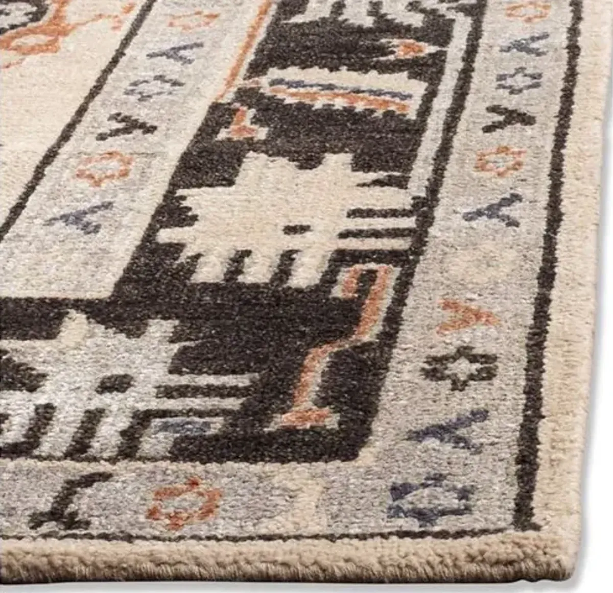 Cannons Rug - Beige/Charcoal - Beige