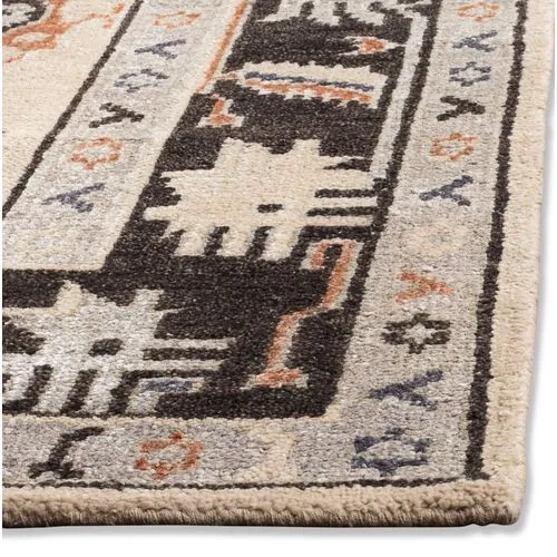 Cannons Rug - Beige/Charcoal - Beige