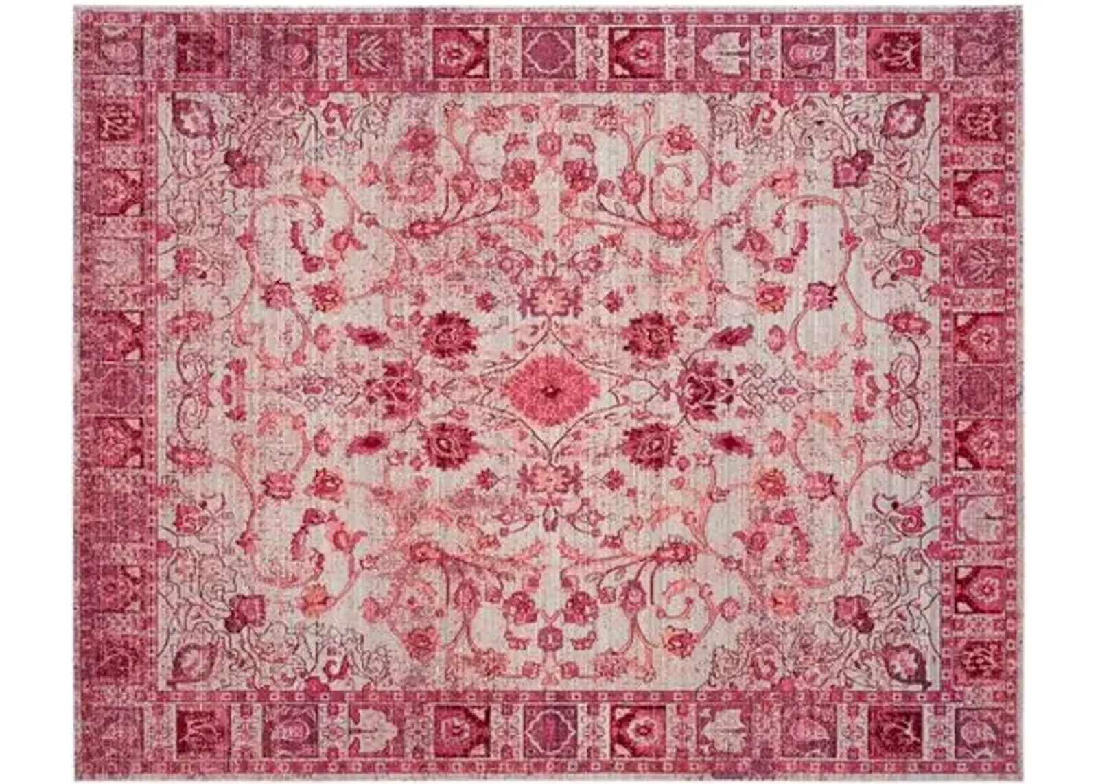 Wenzel Rug - Fuchsia - Pink - Pink