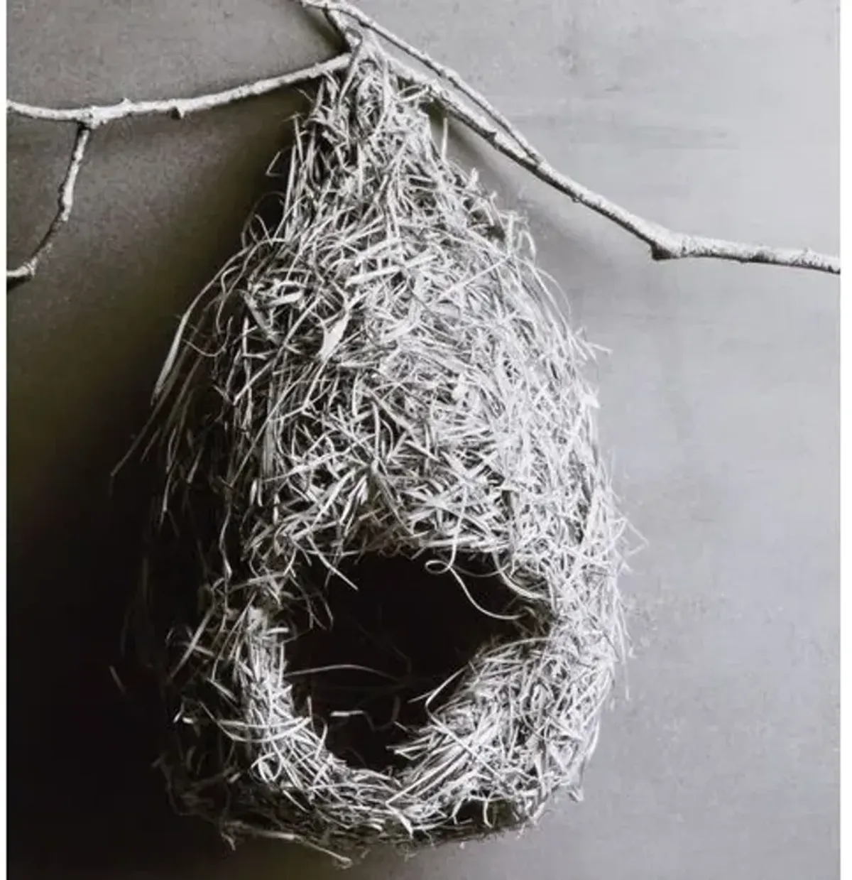 Dawn Wolfe - Weaver Bird Nest - Dawn Wolfe Design - Gray