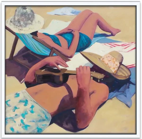 T.S. Harris, Beach Ukulele Painting