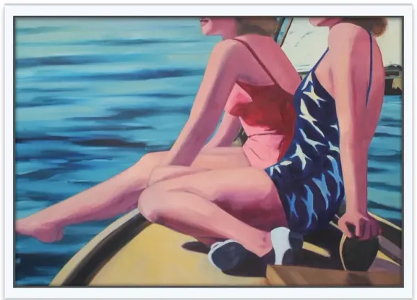 T.S. Harris, Sailing Girls Painting