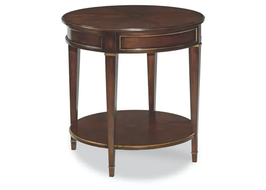 La Salle Side Table - Mahogany - Brown