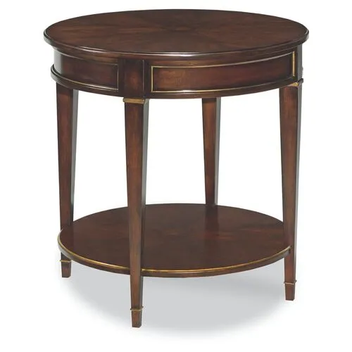 La Salle Side Table - Mahogany - Brown