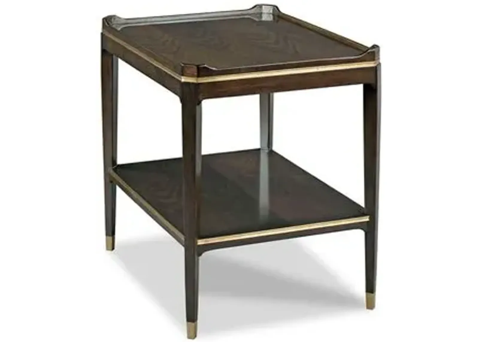 Emery Square Side Table - Mink - Brown