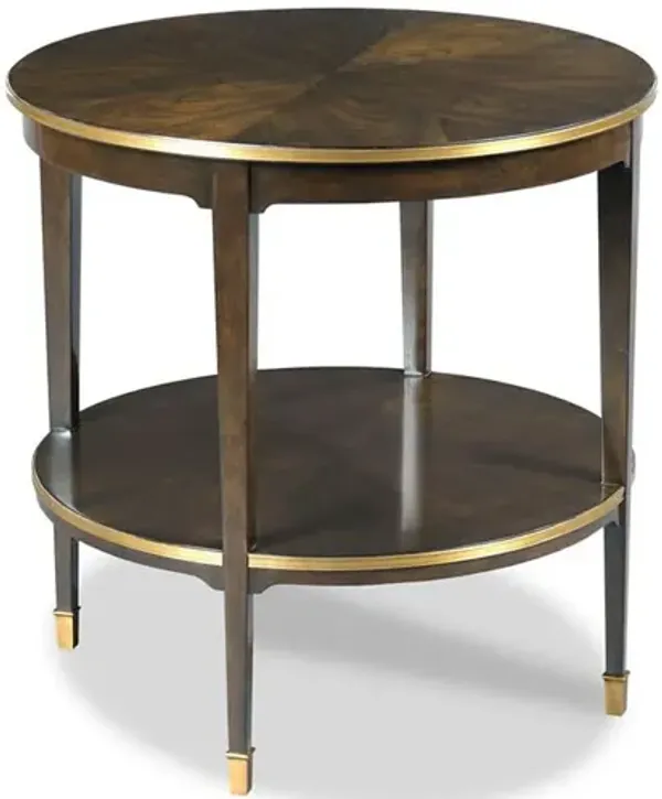 Emery Round Side Table, Mink