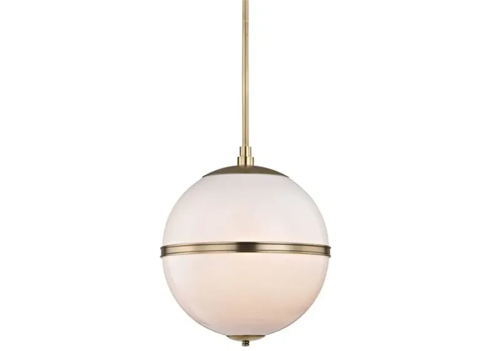 Truax 3-Light Pendant - Brass/Frosted - Crystorama - Gold