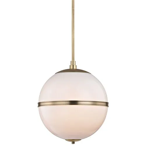Truax 3-Light Pendant - Brass/Frosted - Crystorama - Gold