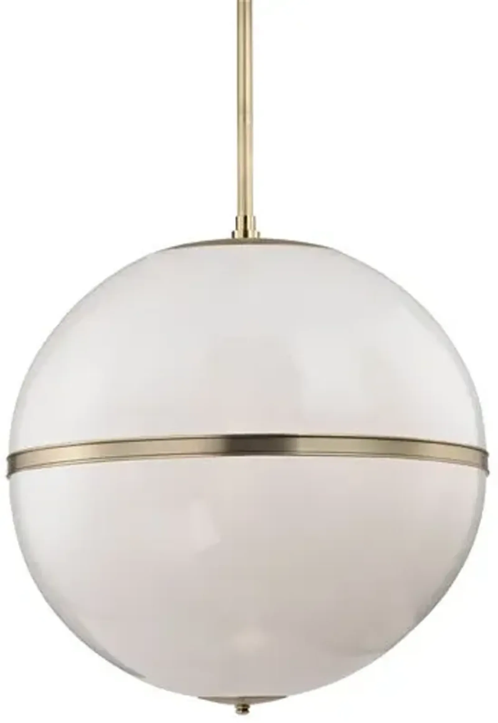 Truax 3-Light Pendant - Brass/Frosted - Crystorama - Gold