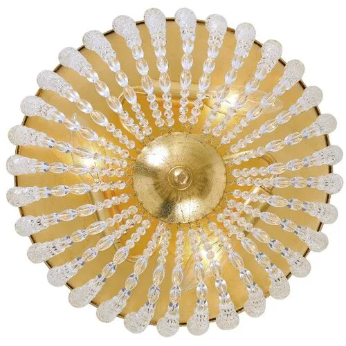 Rylee Crystal Flush Mount - Gold/Clear - Crystorama